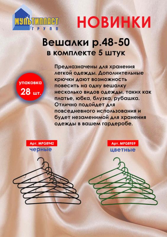 НОВИНКИ! Вешалки плечики для одежды от ТМ “Мультипласт Групп®".